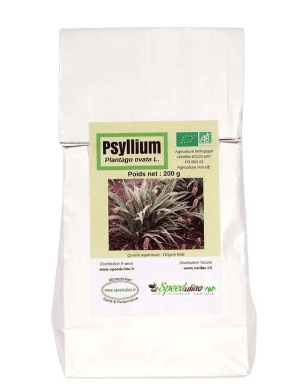 Psyllium blond bio origine Inde. Pureté à 99 % - Problèmes intestinaux.