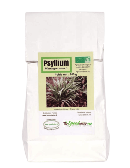 Psyllium blond bio origine Inde. Pureté à 99 % - Problèmes intestinaux.