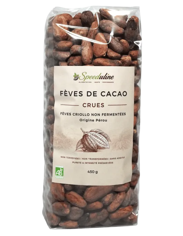 fèves-de-cacao bio, non fermentées, Kemito Ene.