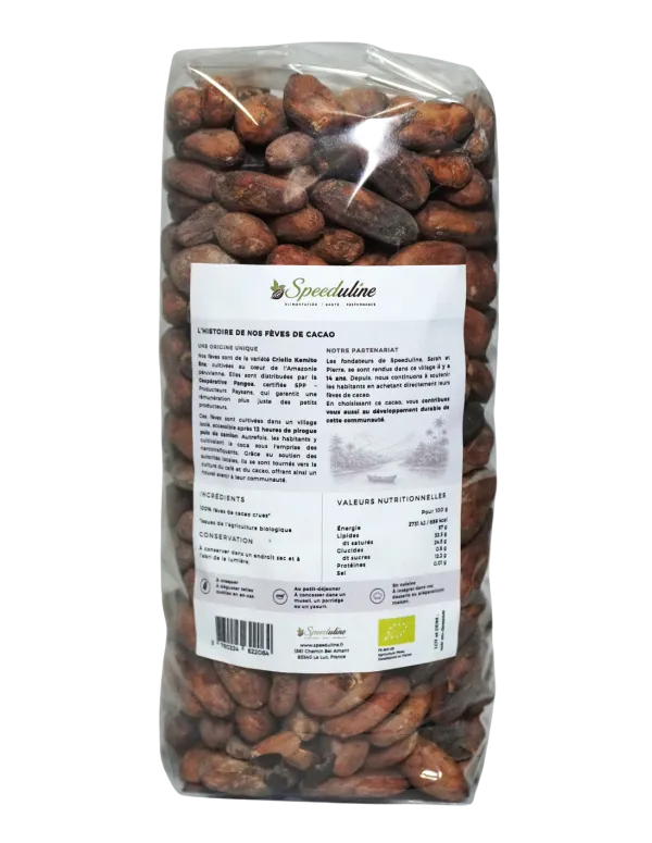 fèves-de-cacao bio, non fermentées, Kemito Ene. 2