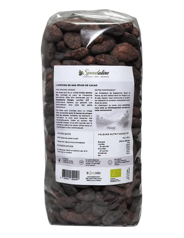 Fèves de cacao crues, fermentées, variété Criollo du Pérou. 2