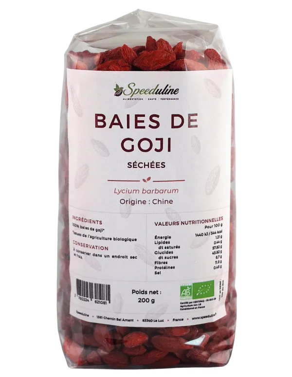Goji bio 500 g origine Qinghaï (Tibet) - Le fruit de la longévité